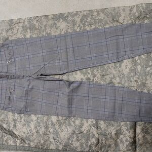 Women's SOHO Gray Checkered Pants